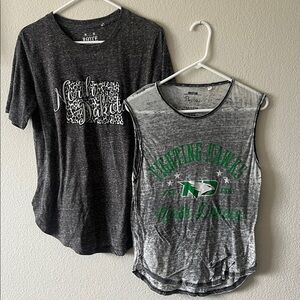 Pressbox North Dakota Tee and Tank - Black and Gray